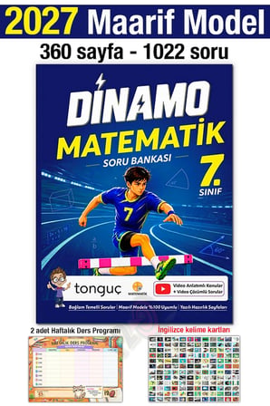 7. Sınıf 2027 Dinamo Matematik Soru Bankası Maarif Yeni Müfredat Bağlam Temelli