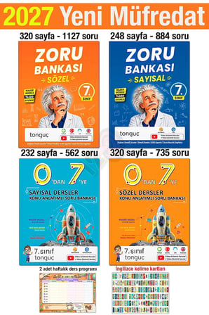 7. Sınıf 2027 Zoru 0'dan 7'ye Konu Anlatımlı Soru Bankası Seti Maarif Model Bağlam Temelli