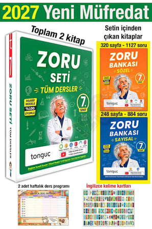 7. Sınıf 2027 Zoru Bankası Tüm Dersler Seti Maarif Model Bağlam Temelli