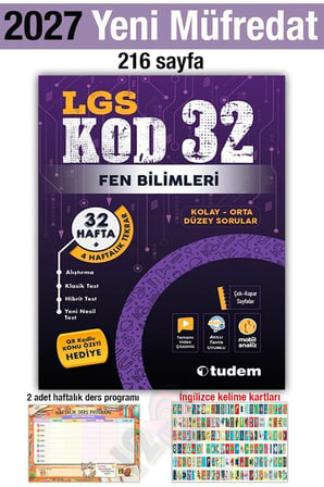 8. Sınıf 2027 Lgs Kod 32 Fen Bilimleri Soru Bankası Alıştırma Tekrar