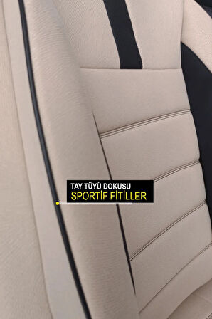 Suzuki Vitara Cabrio (etta) 1.6 16v (et) (97 Hp) 1990 UYUMLU  TAY TÜYÜ ONİKS BEJ OTO KILIFI TAM SET