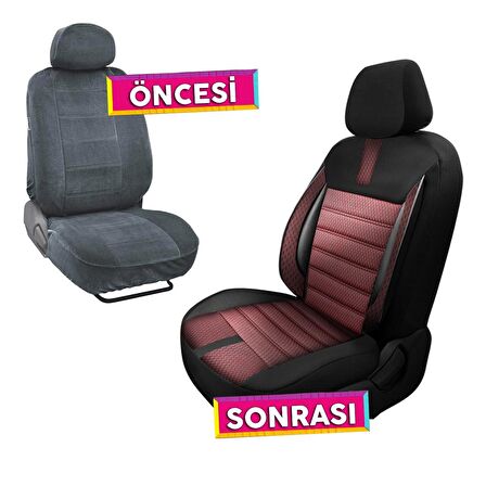 NiCe Shop Oasis Serisi Pamuklu Dokuma Kumaş Ticari Oto Koltuk Kılıfı  2+1 Tam Set