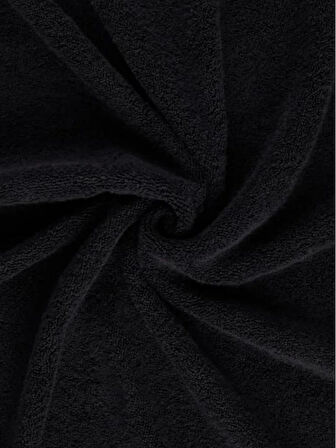 Miabella Home  El Yüz Havlusu, %100 Pamuk, Siyah Tekli Spor havlusu, Hızlı Kuruyan, Yumuşak 50x90 cm 