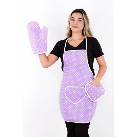 Home Essentials Mutfak Önlüğü 3 lü Set, Su Geçirmez Mutfak Önlüğü, Isıya Dayanıklı Fırın Eldiveni ve Tutacak Set