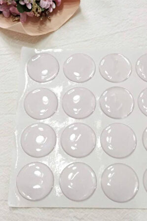 Miabella Home Cam Kesme Tahtası Ayağı 22MM 15 Adet, Slikon Yapışkanlı Ayak, Kaymayı Önleyen Masa Altlığı Seti