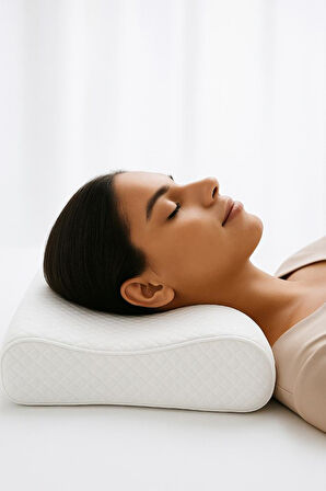 Visco Yastık Ortopedik Yastık Boyun Düzleşmesi Yastığı Ortapedik Boyun Yastığı Boyun Fıtığı Yastığı