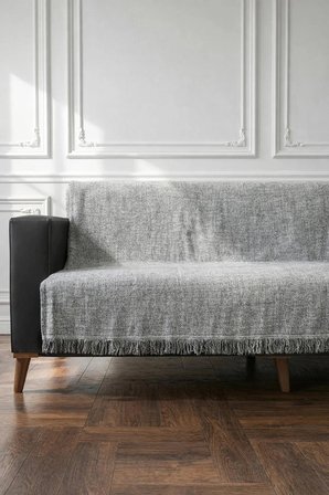 Pamuklu Koltuk Örtüsü Çok Amaçlı Çekyat Örtüsü Kaydırmaz Terletmez Koltuk Şalı 170x220 cm