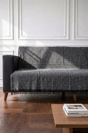Pamuklu Koltuk Örtüsü Çok Amaçlı Çekyat Örtüsü Kaydırmaz Terletmez Koltuk Şalı 170x220 cm