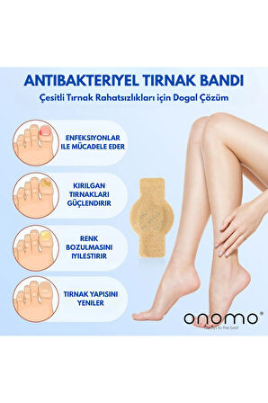 Onomo Health Tırnak Mantari Bandı, Hidrojel Tırnak Bakımı 12 Adet