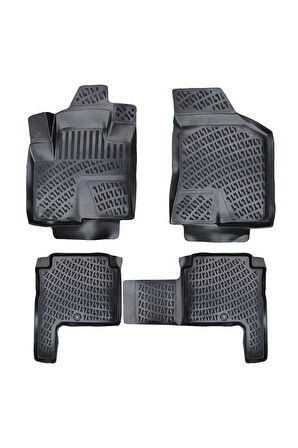 Hyundai SantaFe 7 Koltuk 2015 Araca Özel Tasarım 3D Havuzlu Paspas