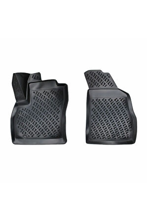 Uyumlu  Fiorino Dizel PANELVAN (2 Parça) 2011 Araca Özel Tasarım 3D Havuzlu Paspas