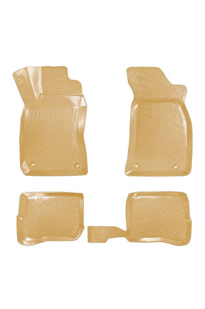 Audi A4 B5 2000 Araca Özel Tasarım 3D Havuzlu Bej Paspas