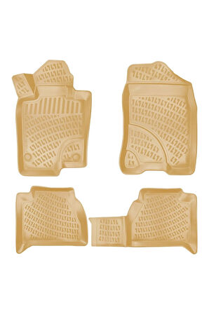 Mercedes X-Class 2018 Araca Özel Tasarım 3D Havuzlu Bej Paspas