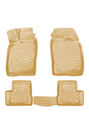 Opel Astra F 1997 Araca Özel Tasarım 3D Havuzlu Bej Paspas