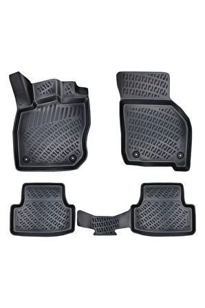 Audi A3 2021 Araca Özel Tasarım 3D Havuzlu Paspas