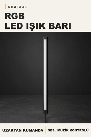 Onerous RGB LED LED Işık, Müzik Kontrollü, Uzaktan Kumandalı