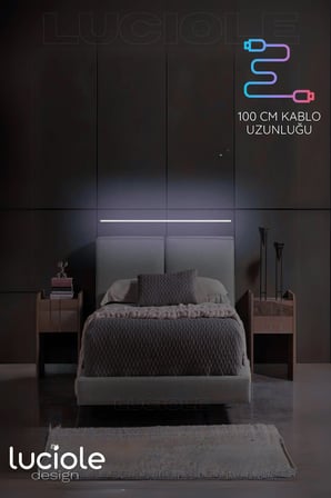 Onerous 100 cm RGB LED Duvar Apliği, Uzaktan Kumandalı, Parlaklık Ayarlı