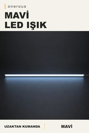 Onerous 100 cm RGB LED Bar, 24 tuş uzaktan kumanda, Parlaklık Ayarlı