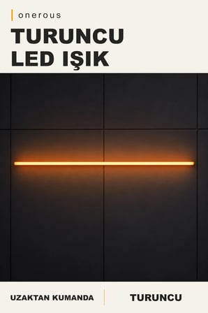 Onerous 100 cm RGB LED Duvar Apliği, Uzaktan Kumandalı, Parlaklık Ayarlı