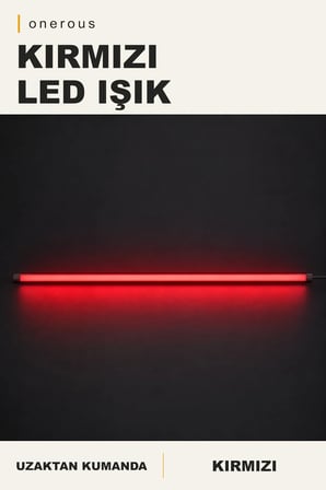 Onerous 100 cm RGB LED Duvar Apliği, Uzaktan Kumandalı, Parlaklık Ayarlı