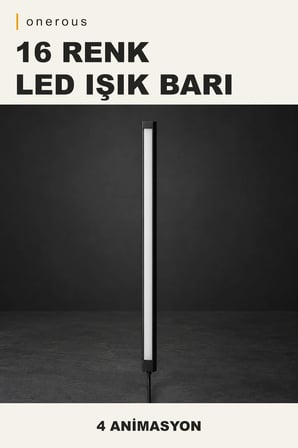 Onerous 16 Renk LED LED Işık, 4 Animasyon