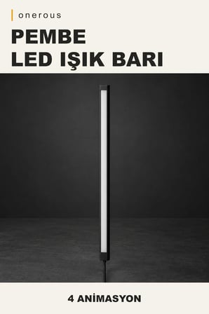 Onerous Pembe LED LED Işık, 4 Animasyon