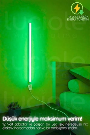Onerous 50 cm RGB LED LED Işık, Uzaktan Kumandalı