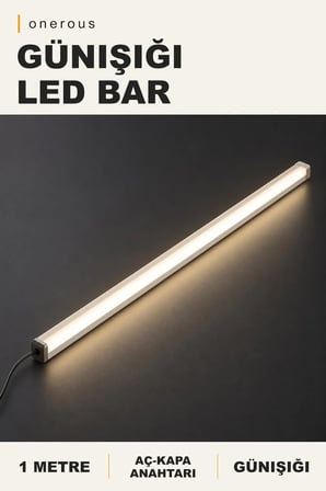 Onerous 1 m Günışığı LED Bar, Anahtarlı, Yapışkanlı