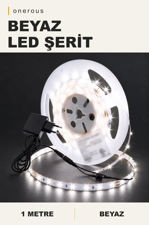 Onerous 1 m Beyaz LED Şerit