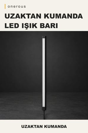 Onerous 100 cm RGB LED Duvar Apliği, Uzaktan Kumandalı, Parlaklık Ayarlı