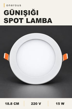 Onerous 15W 3200K Günışığı Slim LED Spot