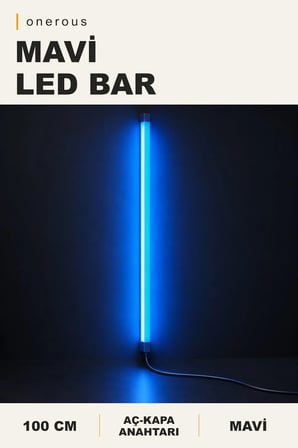 Onerous 100 cm Mavi LED Bar, Anahtarlı, Dekoratif Aydınlatma