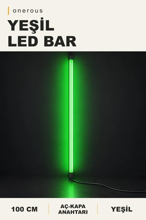 Onerous 100 cm Yeşil LED Bar, Anahtarlı, Dekoratif Aydınlatma