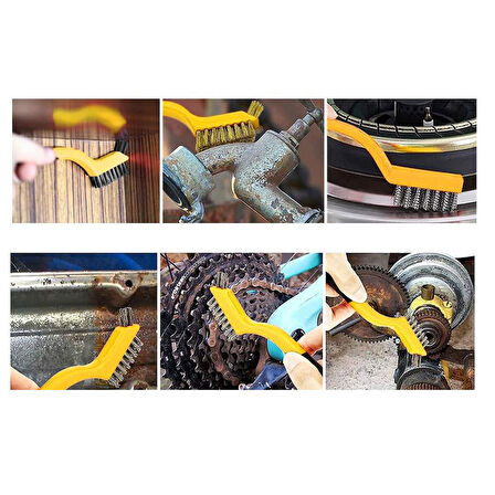 3 Parça Çok Amaçlı Tel Fırça Seti 180 MM DMX4681