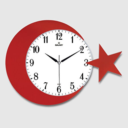 Ay Yildiz Duvar Saati 134-1