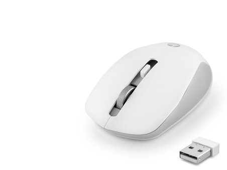 Sessiz Kablosuz Mouse Optik 800/1600 Dpi - Beyaz S1000B