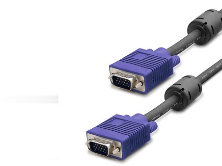 Vga Kablo Od 7.3 Mm 3 M Siyah Mavi HDX7783