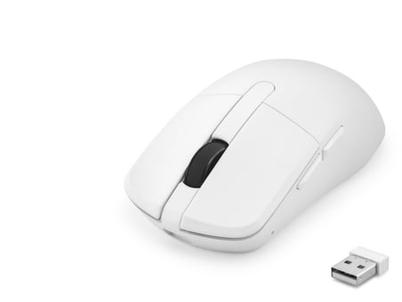 Dual Mode Şarjlı Kablosuz Mouse Bluetooth 2.4 Ghz 6200 Dpı Beyaz HDX3414W