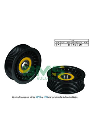 ALTERNATÖR GERGİ RULMANI TRANSIT V348-V363 06 11 -RANGER TKE 2.2 TDCI 155PS 06 1
