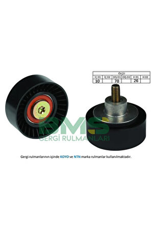 Alternatör Gergi Rulmanı Bmw 316i-318i-z3 1.9 99-05 70x26