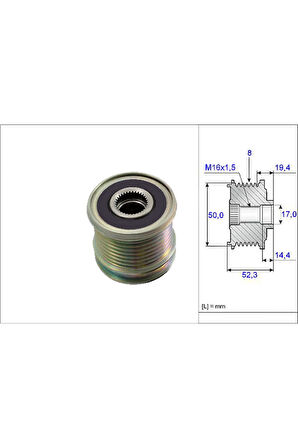 ALTERNATOR KASNAGI MERCEDES W204 W211 W164 X164 W463 W251 B906