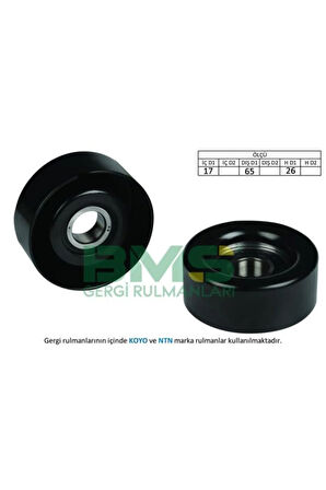 Alternatör Gergi Rulmanı Accent 05 Getz-i10-i20-i30-i40 1.5crdı-1.6crdı-1.7crdı-