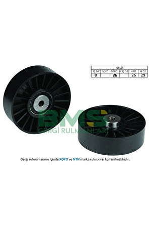Alternatör Gergi Rulmanı Laguna 2.0 16v 95-01 -safrane Iı 2.0 16v 95-01 -volvo S