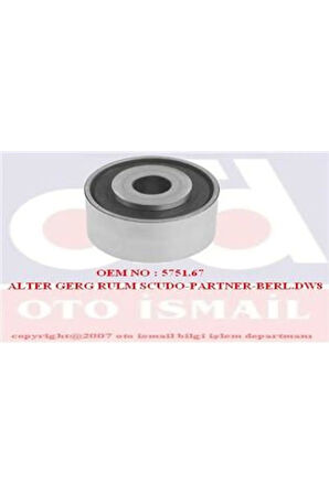 Alternatör Gergi Rulmanı P206-306 98-01 -partner-berlıngo-expert-jumpy-xsara 98-