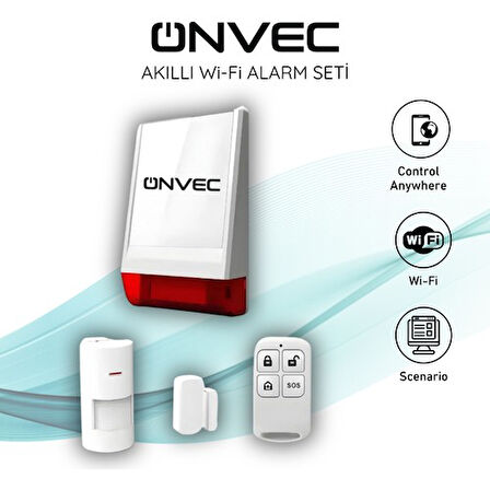 Onvec Akıllı Wi-Fi Alarm Seti