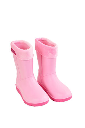 ModaOnn Kız Çocuk Içi Sıcak Astarlı Su Geçirmez Yağmur Çizmesi