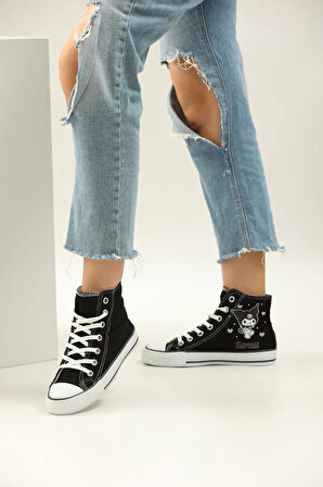  Kuromi Baskılı  Bilekli Spor Ayakkabı Sneakers