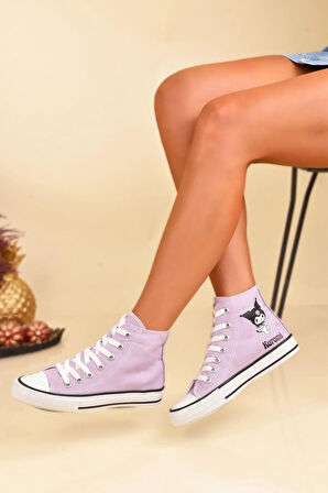  Kuromi Baskılı  Bilekli Spor Ayakkabı Sneakers