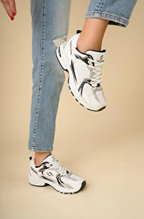 Kadın Ortopedik Triko Yürüyüş Spor Ayakkabısı Günlük Sneaker