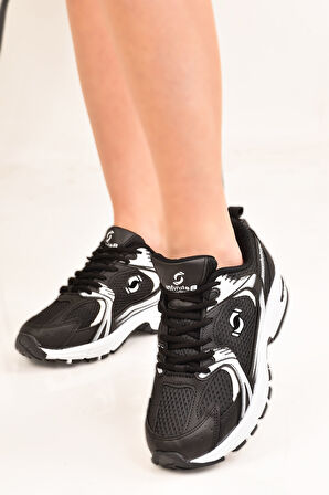 Kadın Ortopedik Triko Yürüyüş Spor Ayakkabısı Günlük Sneaker